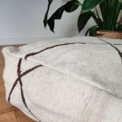 Moroccan Berber Pouf White And Black -Cozy Seats Store 01503c73 a27d 446f 9c9c 8deb3755e151