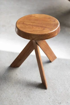 Elm Wood Stool 'S31' By Pierre Chapo, France, 1974 -Cozy Seats Store 01d5bc3f 30ad 4e94 b01a b8e3980bebcd