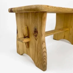 Small 80s Slotted Pine Step Bench -Cozy Seats Store 01deb7b4 0fda 463c 9cf1 4f47728fb50f