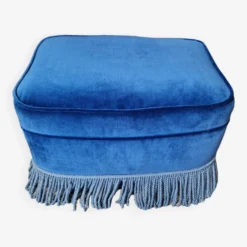 Vintage Blue Pouf