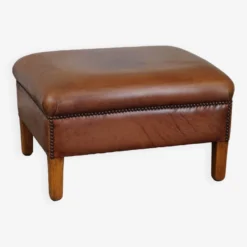 English-style Leather Ottoman In Cognac-colored Leather 11 English-style Leather Ottoman In Cognac-colored Leather -Cozy Seats Store 03cbc5b7 33bc 48c2 84bf 15905ee5b324