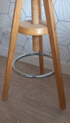 Large So-called “watchmaker” Screw Stool In Solid Beech. -Cozy Seats Store 051d17ad 10f2 460b a97f cc1a8597f918