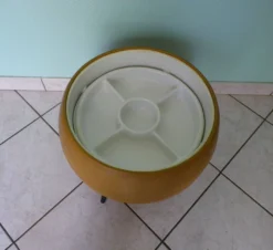 Pouf/Sewing Box, Light Brown Imitation Leather -Cozy Seats Store 05afb3b0 b483 4621 a0fe e1bbe03978f5