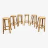 Vintage Bamboo Barstools Stool 'Boho'