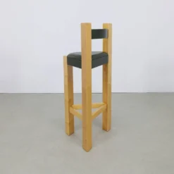 3x Rare Postmodern Bar Stool In Leather, 1990s -Cozy Seats Store 07c2bf7d 7592 44ca b127 007c24c81d48