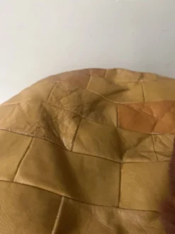 Pouf In Genuine Leather Patchwork Colors, 1970 11 Pouf In Genuine Leather Patchwork Colors, 1970 -Cozy Seats Store 09db9ab4 d44e 456f 9f79 3851c2613141