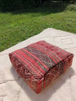 Berber Kilim Style Wool Pouf -Cozy Seats Store 0a3147c5 418a 475e a671 1795546426ae