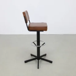 4x Bar Stool In Metal And Leatherette, 1970s -Cozy Seats Store 0b0bde14 d5b9 4e0b 857b f611edac88dd