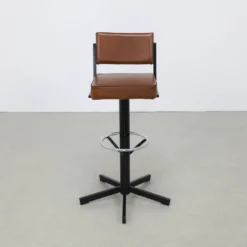 4x Bar Stool In Metal And Leatherette, 1970s -Cozy Seats Store 0b0e4616 498a 4a33 9b88 bedbb8c846fd