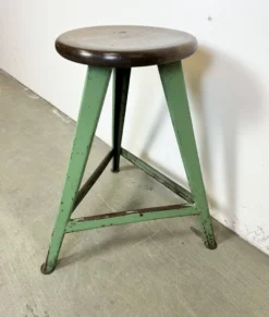 Green Industrial Workshop Stool, 1960s -Cozy Seats Store 0b5bc551 36e8 4cae abd9 f1c7a57277b8