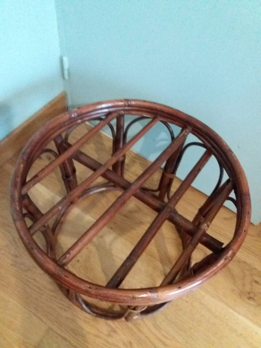 Wicker Pouf With Cushion 13 Wicker Pouf With Cushion - Image 13