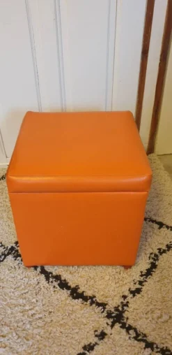 Orange Pouf -Cozy Seats Store 0d119042 76d1 4209 b144 d983be2913e5