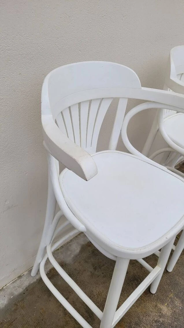 Set Of 3 Bentwood Restaurant Bar Stools Bistro 20 Set Of 3 Bentwood Restaurant Bar Stools Bistro - Image 20