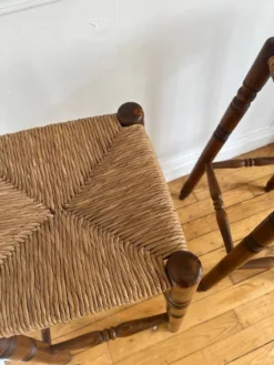 Pair Of Vintage Straw-seat Bar Stools -Cozy Seats Store 1203778e 9bb7 4481 b3d1 33b3461eb0ff
