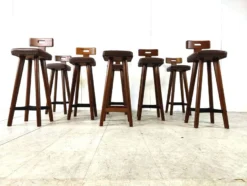 Set Of 8 Vintage Brutalist Bar Stools, 1960s -Cozy Seats Store 137bc5c4 d241 4caa 8a3d e28bc3753a7d