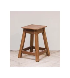 Vintage Wooden Stool Square Seat -Cozy Seats Store 13dc9e0a 3f0e 4645 a1a4 5980f8647691