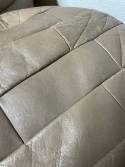 Pair Of Patchwork Leather Poufs From Sède -Cozy Seats Store 1975652b 7ebd 4a53 9809 e413eb3a28a7