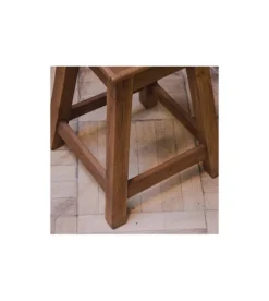 Vintage Wooden Stool Square Seat -Cozy Seats Store 1975c9bb cad8 46f6 8207 79ffee9f9fdb