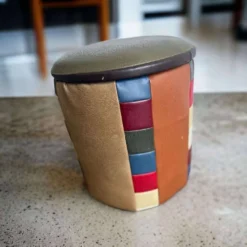 Vintage Patchwork Pouf / Box / Basket -Cozy Seats Store 1a085144 8c5b 47ac 933c b3872b8923fe