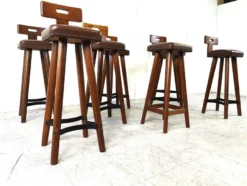 Set Of 8 Vintage Brutalist Bar Stools, 1960s -Cozy Seats Store 1c834189 6e20 4eea be03 cbf16b5eb5f5