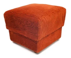 Pair Of Velvet Ottomans