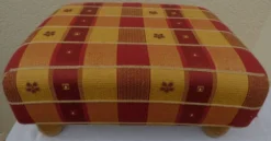 Fabric Footrest With Beech Wood Foot - Very Good Condition -Cozy Seats Store 1f49aab2 f28b 421e 9da8 a90d86ad17d5