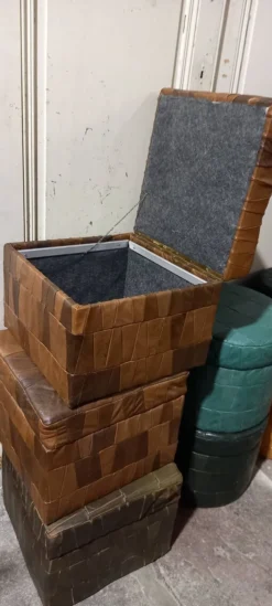 Set Of Vintage Leather Poufs -Cozy Seats Store 22069ae6 a20f 4e2e b5a0 a4419aa3af93