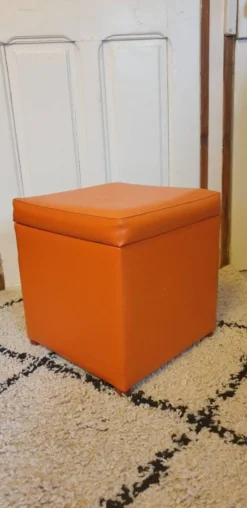 Orange Pouf -Cozy Seats Store 221278b2 a37c 4bd5 bc25 fe53e4c81871