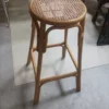 High Rattan Bar Stool