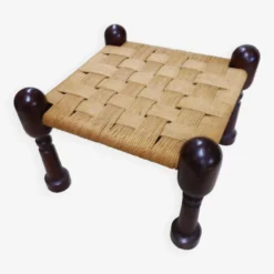 Pair Of Vintage Anglo-indian Jute Stools Footrests -Cozy Seats Store 22e0274c ee26 4c7c baaa e45e94fcd7d8