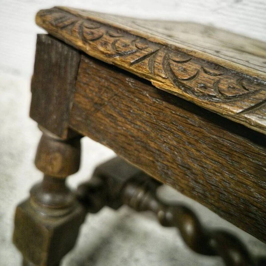 Carved Wooden Footrest 3 Carved Wooden Footrest - Image 3