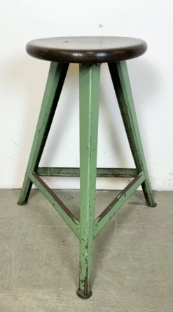 Green Industrial Workshop Stool, 1960s -Cozy Seats Store 25f96a50 7cf6 4738 8c41 5991f1e43e92