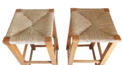 2 High Bar Stools With Straw And Solid Oak Wood Seat -Cozy Seats Store 29fdbb8a 40cd 453e ae40 b25ecd8b9d71