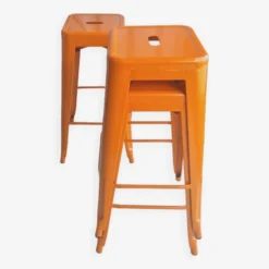 Orange Steel Metal Stool Several Available -Cozy Seats Store 2e525f7c ee84 4f23 baa3 4572fd8051d0