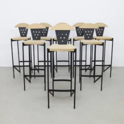 8x Unique Postmodern Bar Stool, One-off, 1990s -Cozy Seats Store 2e818037 c2a6 4ed1 9992 771099207694