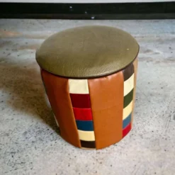 Vintage Patchwork Pouf / Box / Basket -Cozy Seats Store 2ea4fabf ccf9 44c4 91e4 753f82c3e45c