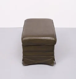 Green Leather Pouf . 1970s Germany -Cozy Seats Store 2f6dd79f 003a 48c9 b11a 74f4b6745c0a