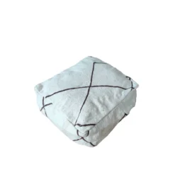 Moroccan Berber Pouf White And Black -Cozy Seats Store 302ecc77 8a0d 4168 9257 a8798a5459fc