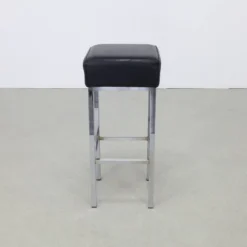 3x Bar Stool In Chrome And Leather, 1980s -Cozy Seats Store 3253e414 96d2 4382 a5a2 84752f44e450