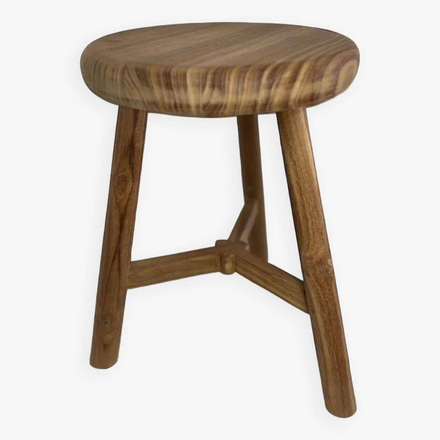 Teak Wood Stool 10 Teak Wood Stool - Image 10