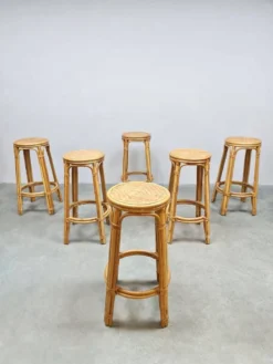 Vintage Bamboo Barstools Stool 'Boho' -Cozy Seats Store 3490ffdf d0bc 49e5 a4af e2246bb1649a