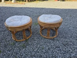 Pair Of Rattan Poufs -Cozy Seats Store 3491ea78 8a97 45c9 b22b f0d32946c3d9