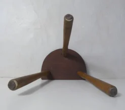 Old Milking Bench Half-moon Tripod Stool