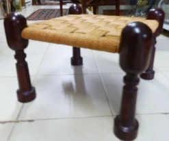 Pair Of Vintage Anglo-indian Jute Stools Footrests -Cozy Seats Store 352bb2fb 1426 4e8e bae6 4d738ba4b055