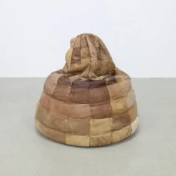 Bean Bag In Patchwork Leather, 1970s -Cozy Seats Store 39f85957 d7dd 4b51 9abf a7664b22f675
