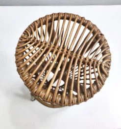 Postmodern Pair Of Round Bamboo Stools Attr. To Tito Agnoli For Bonacina, Italy 27 Postmodern Pair Of Round Bamboo Stools Attr. To Tito Agnoli For Bonacina, Italy -Cozy Seats Store 3b04c2bf 6e49 47eb aaed b292e0c7eae2