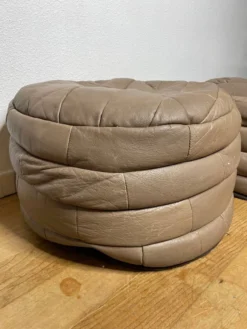 Pair Of Patchwork Leather Poufs From Sède -Cozy Seats Store 3ba8fceb 916f 4253 818b 10c636ab2f3e