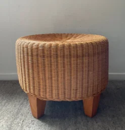 Vintage Wicker Pouf -Cozy Seats Store 3ce78f14 0dd3 4674 ada3 f416d48d2b54