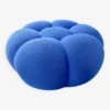Roche-bois Blue Round Pouf