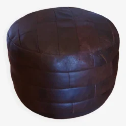 Leather Patchwork Pouf, Vintage 70'S By Sede -Cozy Seats Store 41a80467 8673 4a7d ab6a 3174b1d74569